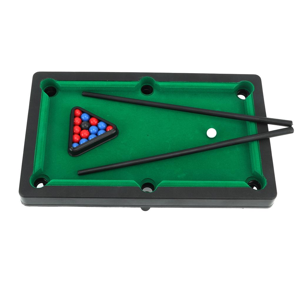 Mini Pool Table Interactive Simulation Miniature Billiard Pool Game Set for Desktop Decoration Ornament