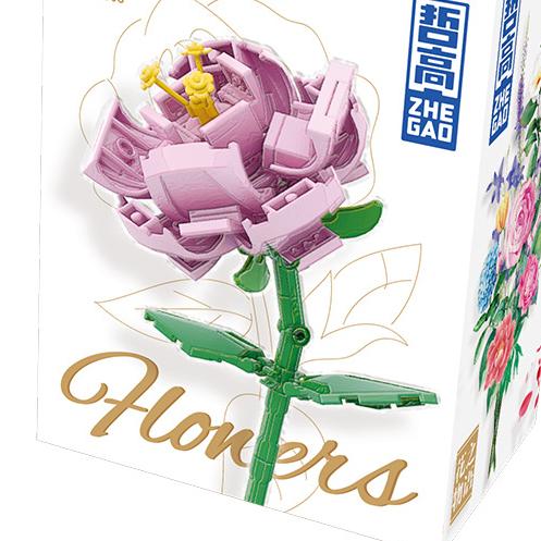 Modello Fiore Bouquet Eterno Blocchi da Costruzione Pianta Decorativa Creativa per Scrivania Casa Assemblare Mattoncini Giocattolo Educativo Regali per Bambine Bambini