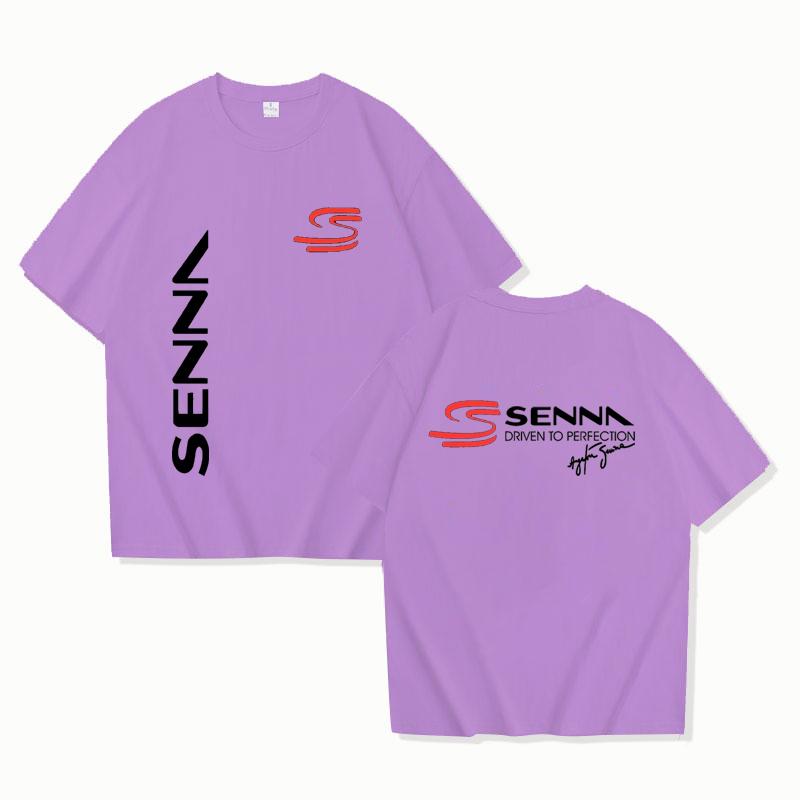 2025 Fashion Men T Shirt Casual Ayrton Senna Brazilian Formula 1 Legend T-shirt Graphic Oversized Breathable Streetwear XXS-4XL