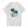 Tropical Island T Shirt Mexico Trip Summer Holiday Palm Beach Vacation Tree Long or Short Sleeves Vintage Washed Fashion