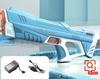 New Electric Water Guns Children Wholesale AutomaticWater Absorption Battery DisplayLarge Capacity Boys' Water PlayToyWater Gun