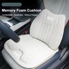 Car Leather Waist Pillow Supports Breathable Memory Foam Cushion For EV6 Stinger RIO Sorento Picanto Ceed Borrego Syros K4