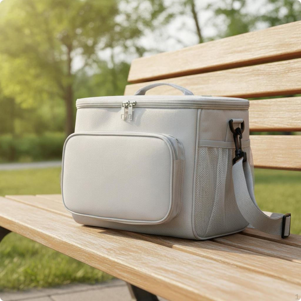 Insulated Lunch Bag Zippered Portable Meal Carrier Leakproof for School, Outdoor