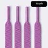 White Flat Sport Shoelaces Thick Non-Elastic Sneaker Lace for Women Leisure Shoe String Accessories