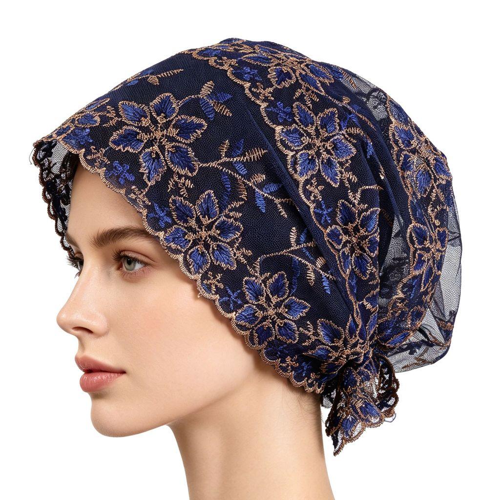 Polyester Embroidered Mesh Sun Hat With Adjustable Fit For Summer Fashion