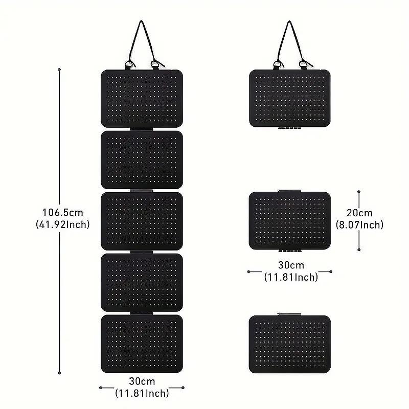 5-layer Jewelry Storage Hanging Bag Showcase Organizer Earrings Display Stand Exhibitors for Business EHJ02