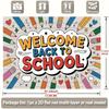 2D Plane - 1 piece 2D Plane Polyester Banner | Welcome Back to School. Perfect for events, weddings, parties, etc.