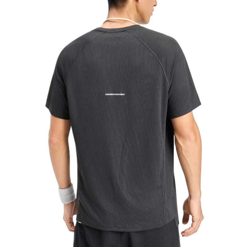 Asics Breathable Quick-Dry Solid Color Round Neck Running T-Shirt Men Tops 2011D340-020