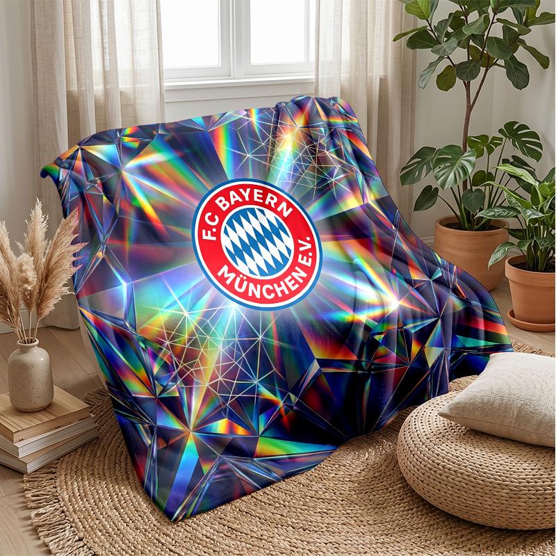 Manta Temática do Bayern de Munique Manta Macia de Flanela Manta Plush para Jogar Manta Aconchegante para Sofá Cama para Decoração de Casa