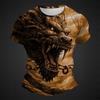 Men's T-Shirts Retro Animal Street 3d Print Short Sleeves Vintage Top T Shirt For Men Clothing Oversized Shirt Tee Summer T-Shirts Men’s