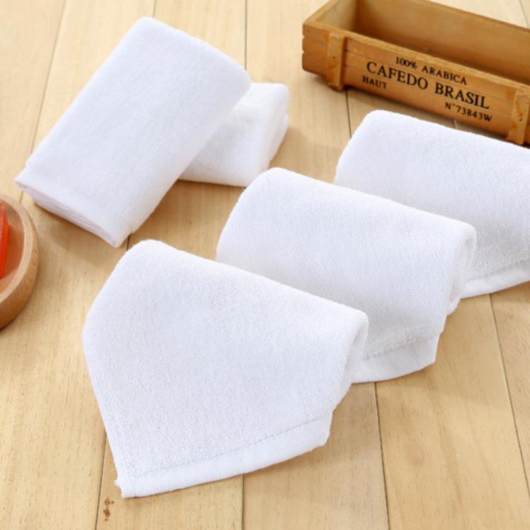 100% Turkish Cotton Towel  Gift Towel Set In White Dobby with Jacquard Logo Towel