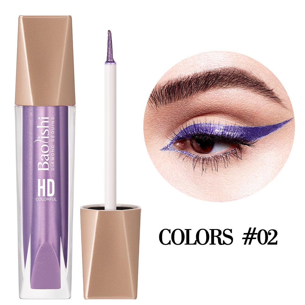 Wasserfester Langanhaltender Wischfester Eyeliner 12-farbiger Perlglanz-Lidschatten-Eyeliner
