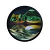 24inch Wall Hanging Moving Sand Painting Art Picture Round Glass Deep Sea Sandscape In Motion Flowing Sand Frame Sand Painting