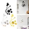 Aesthetic And Silent Wall Clock to Assemble with Acrylic Stickers for Artistic Modern