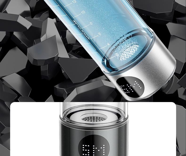 Portable 400ml Tritan Hydrogen-Oxygen Separation Cup with 13000PPb Hydrogen Concentration for Hydrogen-Rich Water