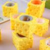 Squeeze Cheese Stress Ball Mouse Shaped Sensory Squeeze Toy For Adults Children Office Home Use Soft Durable TPR Material