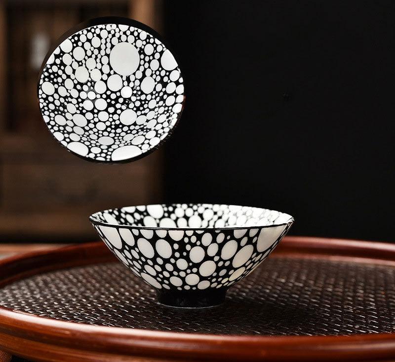 Blau und Weiß Porzellan Teetasse Handgefertigt Drache Phönix Fisch Pavillon Chinesische Kungfu Teetasse Zeremonie Teegeschirr Meistertassen