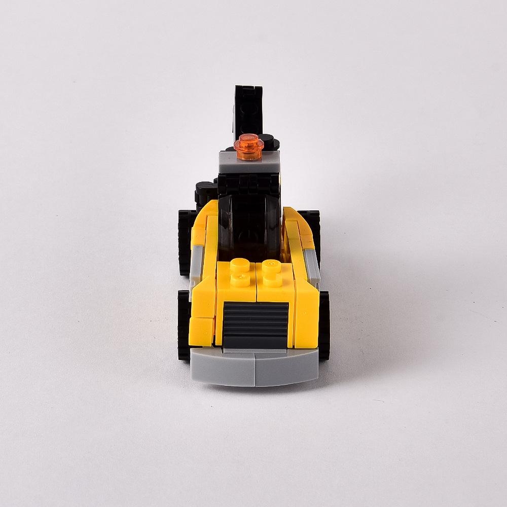 Road Rescue Vehicle Building Block Trailer Car Model Assembly Toy Compatible Small Particle Set