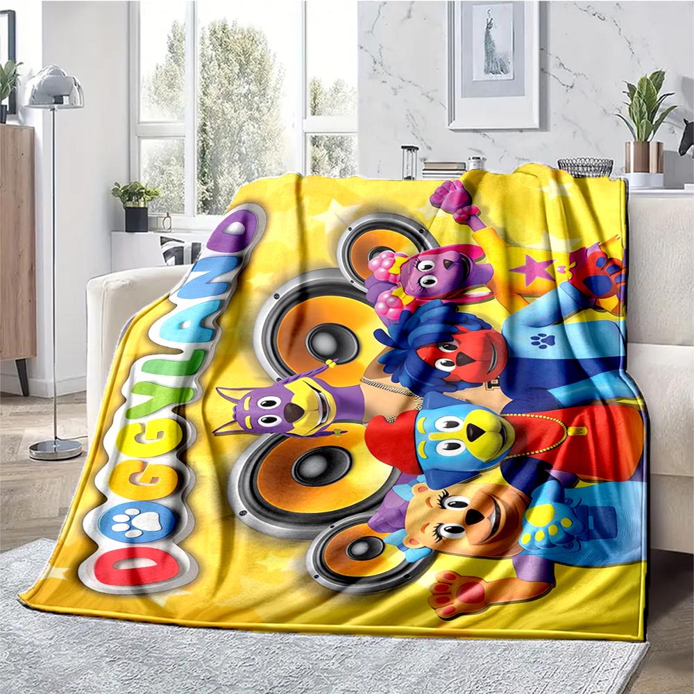 Doggyland Theme Printed Blanket - Perfect for Couch, Bed, Travel & Outdoor Use | Machine Washable, Cozy & Durable.