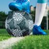 1PC Abstract Leaf Patterns Starburst Soccer Ball Size 5 Football Machine Sewn Indoor/Outdoor Universal Football A37