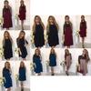 Elegant Women Pure Color Hollow Out Lace Splicing Dress For Stylish Occasions