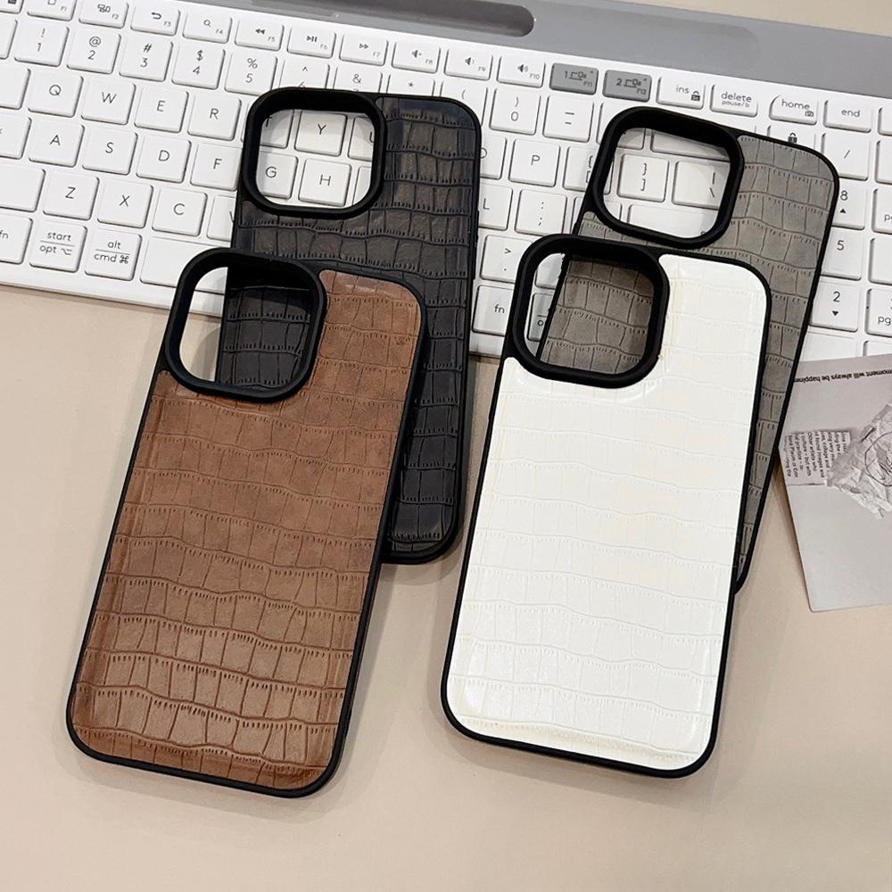 Crocodile Leather Pattern Apple 15 Mobile Phone Case 16promax Retro 12 Suitable for IPhone 13 Personality Trend 11 High End Sense