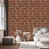 Red 3D Brick Wallpaper for Living Room and Bedroom 50x1000