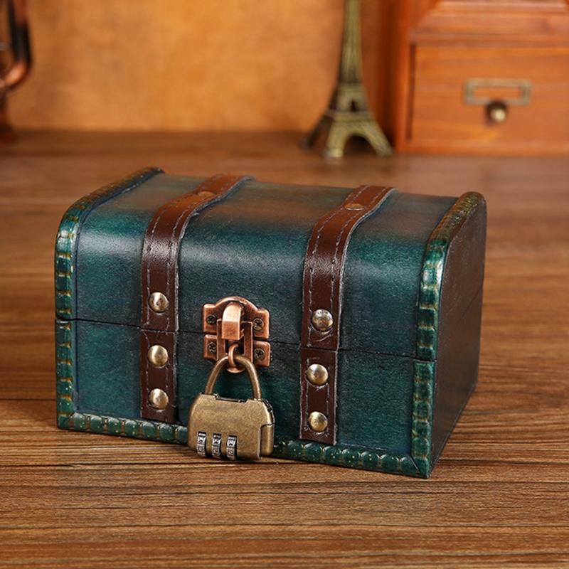 Vintage Storage Box Vintage Wooden Storage Box Antique Style Jewelry Organizer Jewerly Box Trinket Box Decorative Box