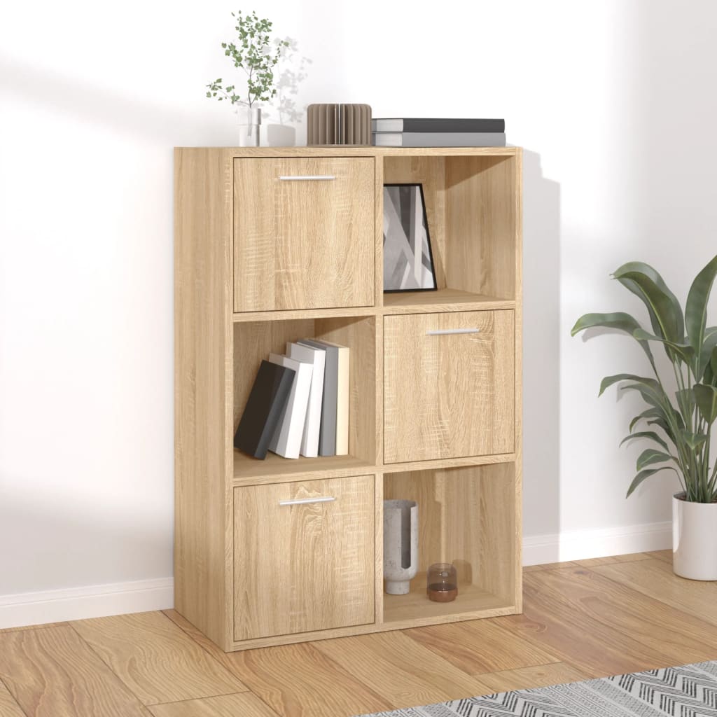 Storage Cabinet in Sonoma Oak 60 x 29.5 x 90 cm Particleboard