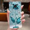 For Honor X9 Case HonorX9 4G 5G Elegant Luxury Butterfly Flower Printing Soft Silicone Clear TPU Protective Cover Phone Cases