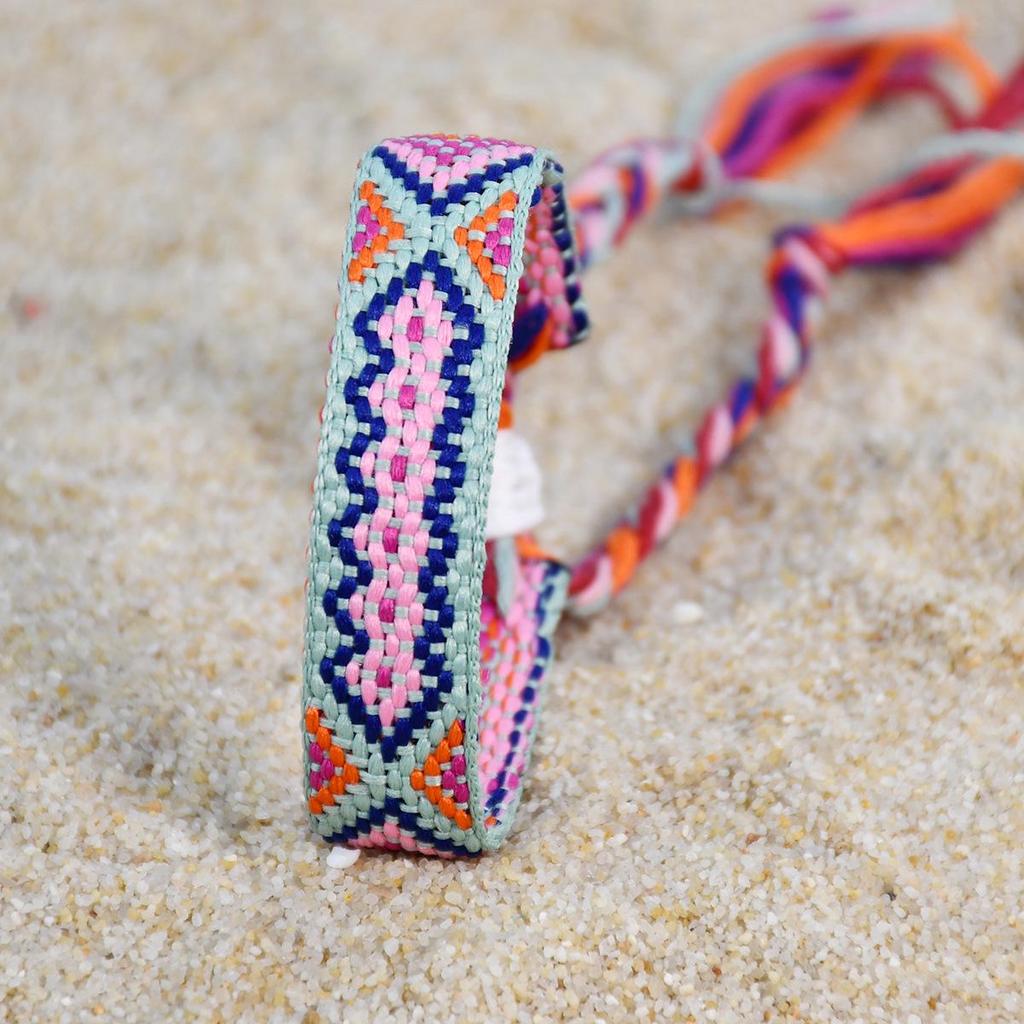 Nepalese Ethnic Woven Tassel Friendship Bracelet - Bohemian Style for Women