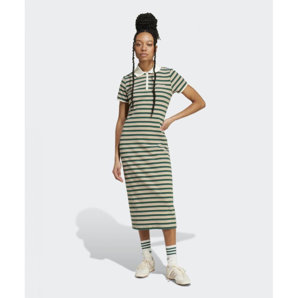 

Платье в полоску ADIDAS 80-х годов, зеленое JC6178 XS