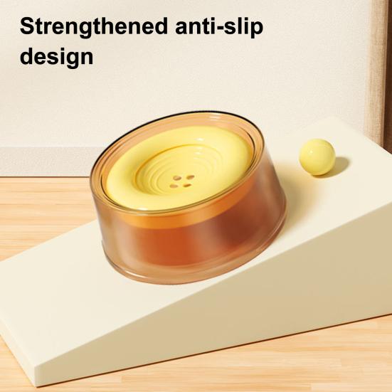 No-Spill Pet Water Bowl Floating Plate Slow Water Feeder Pet Water Dispenser Reduces Spills for Dogs And Cats