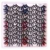 20 Pairs Of Colored False Eyelashes ,Magnifying The Eyes ,Thick And Curly Cross Eyelashes