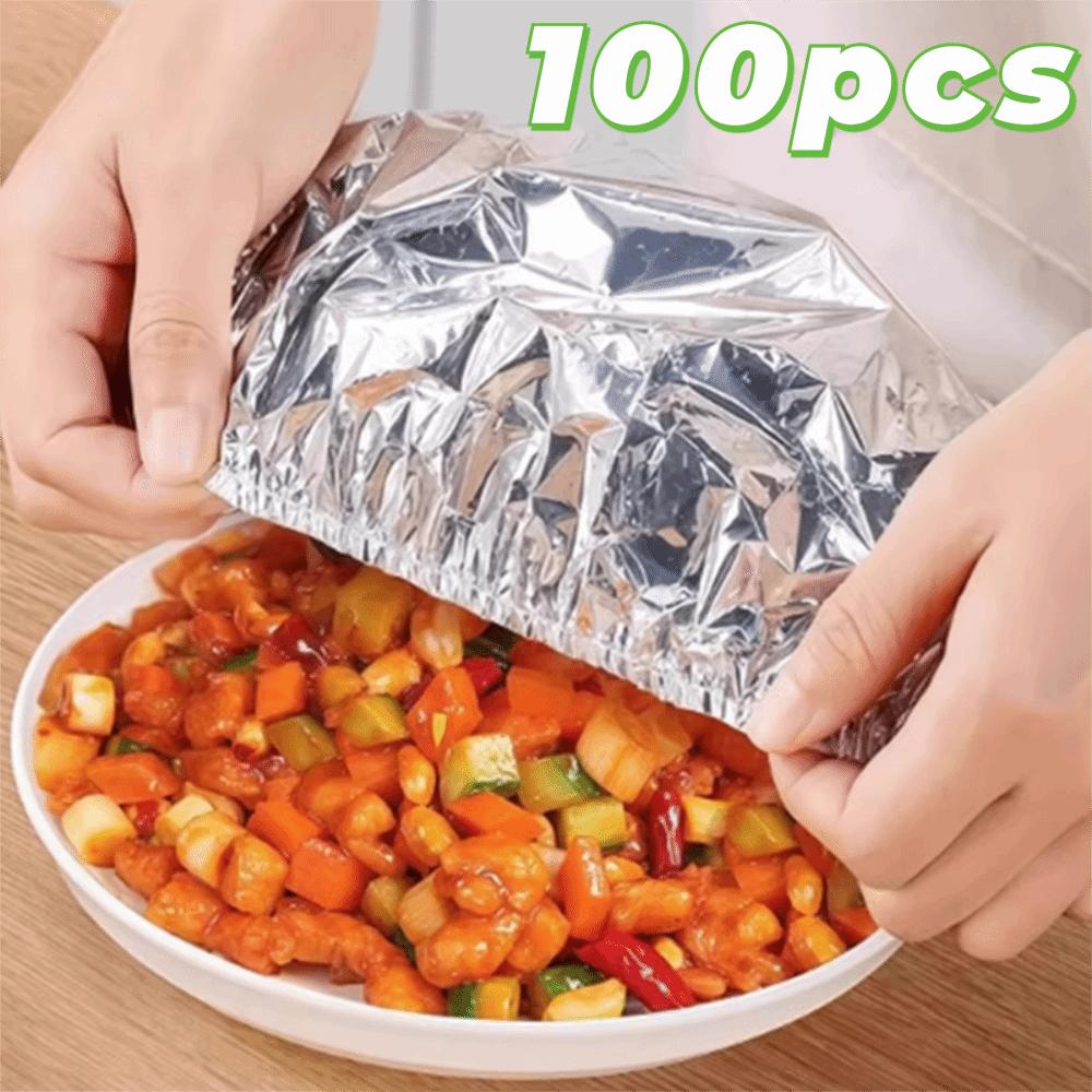100Pcs Extendable Food Insulation Cover Reusable Fresh-keeping Cover  Refrigerator