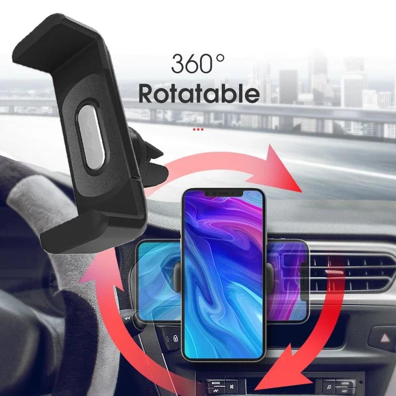 1/2 Stück Auto Mini Handyhalterung Lüftungsschlitzhalterung 360 Grad drehbar Einfache Navigationshalterung Universal Auto Handyhalter