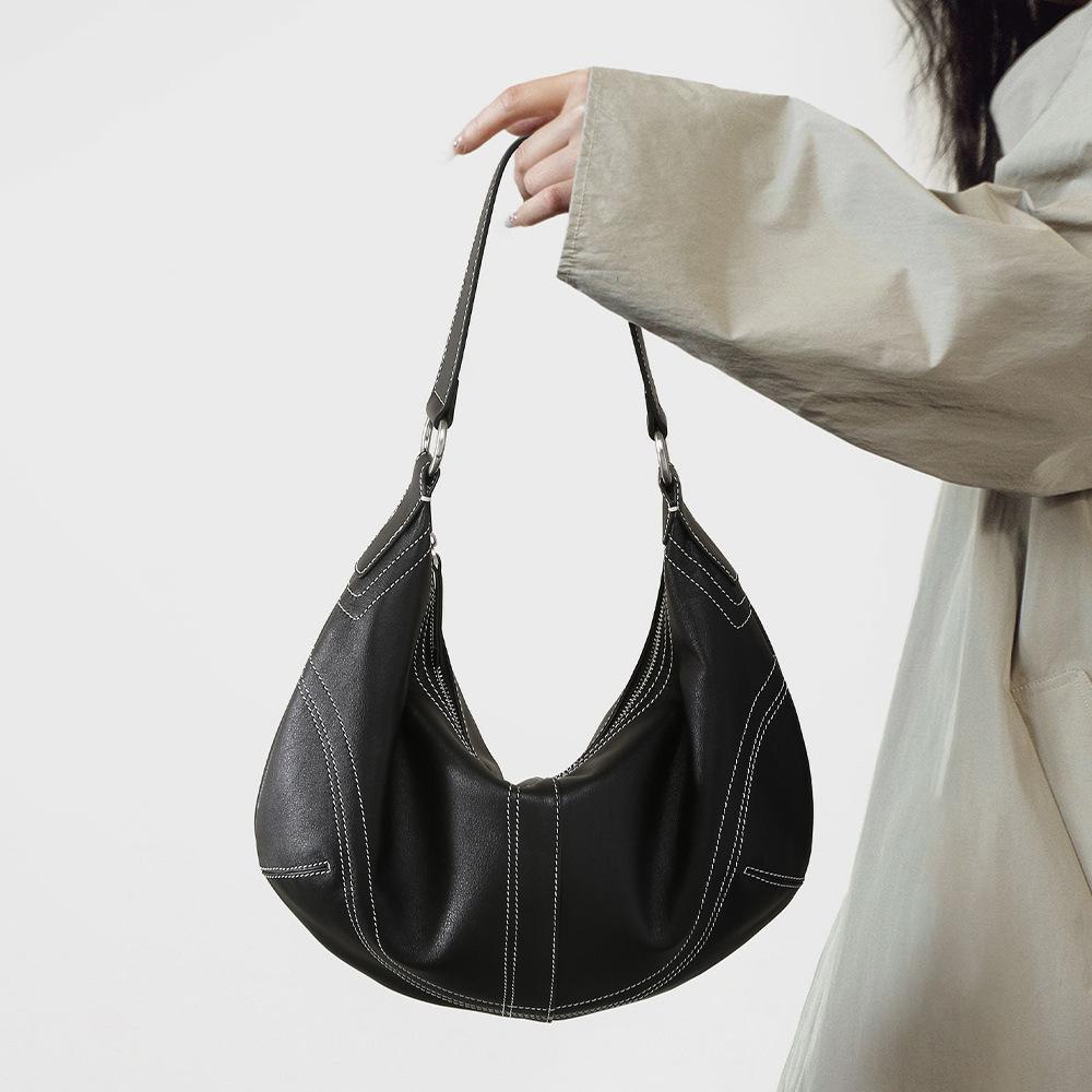 Cowhide Dumpling Bag Crossbody Bag Genuine Leather Women's Bag Handbag