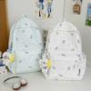 Schoolbag Japanese Cartoon Print + Backpack Female Students High Value Cute Large Capacity Campus Junior High School Students Korean Version Backpack