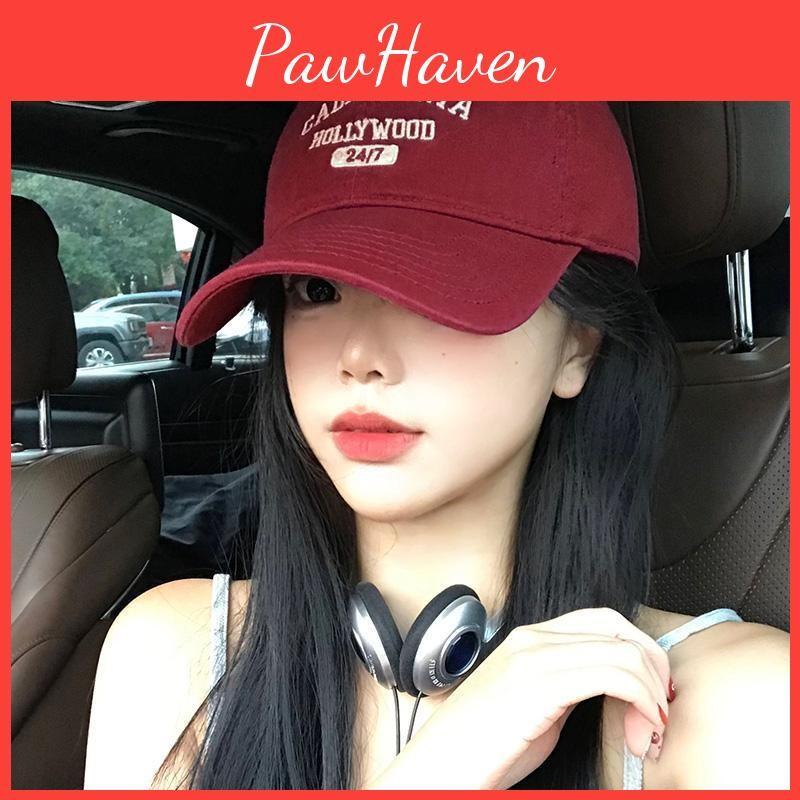 California Embroidery Letter Baseball Cap Women Wide Brim Soft Hats Fashion