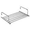 304 Stainless Steel Folding Clothes Rack with Hook Design for Compact Storage and Stable Weight Support Up To 20 Kilograms