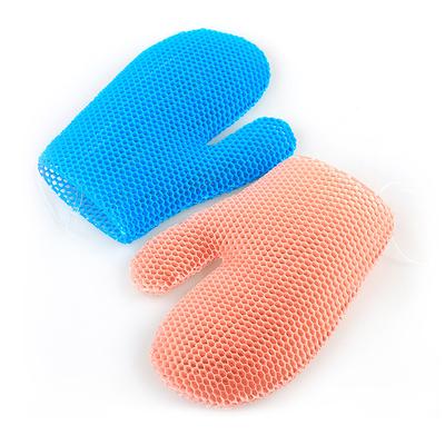 Exfoliating Shower Glove With Colorful Honeycomb Weave And Tpu High Elasticity Antibacterial Material Gentle Safe And Durable