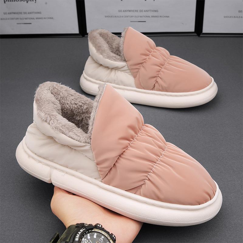 Home cotton shoes winter velvet thickened warm cotton shoes bread shoes parent-child cotton shoes
