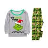 Print Cute Family Set Pajamas, Home Clothes, Family Set Long Sleeve Top Pants Set