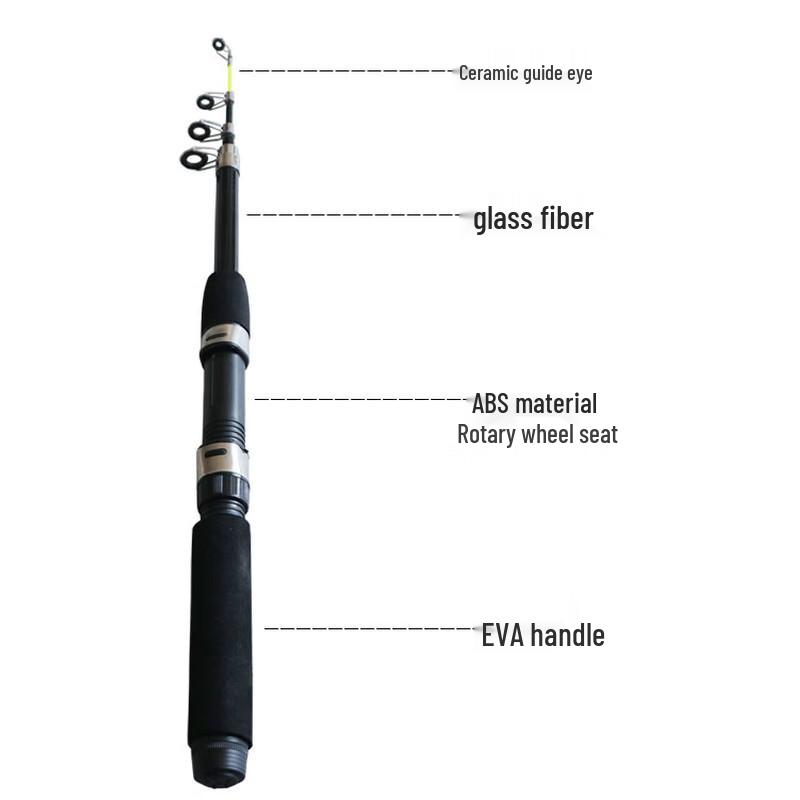 TLXT Carbon Fiber Spinning Fishing Rod and Lure Set