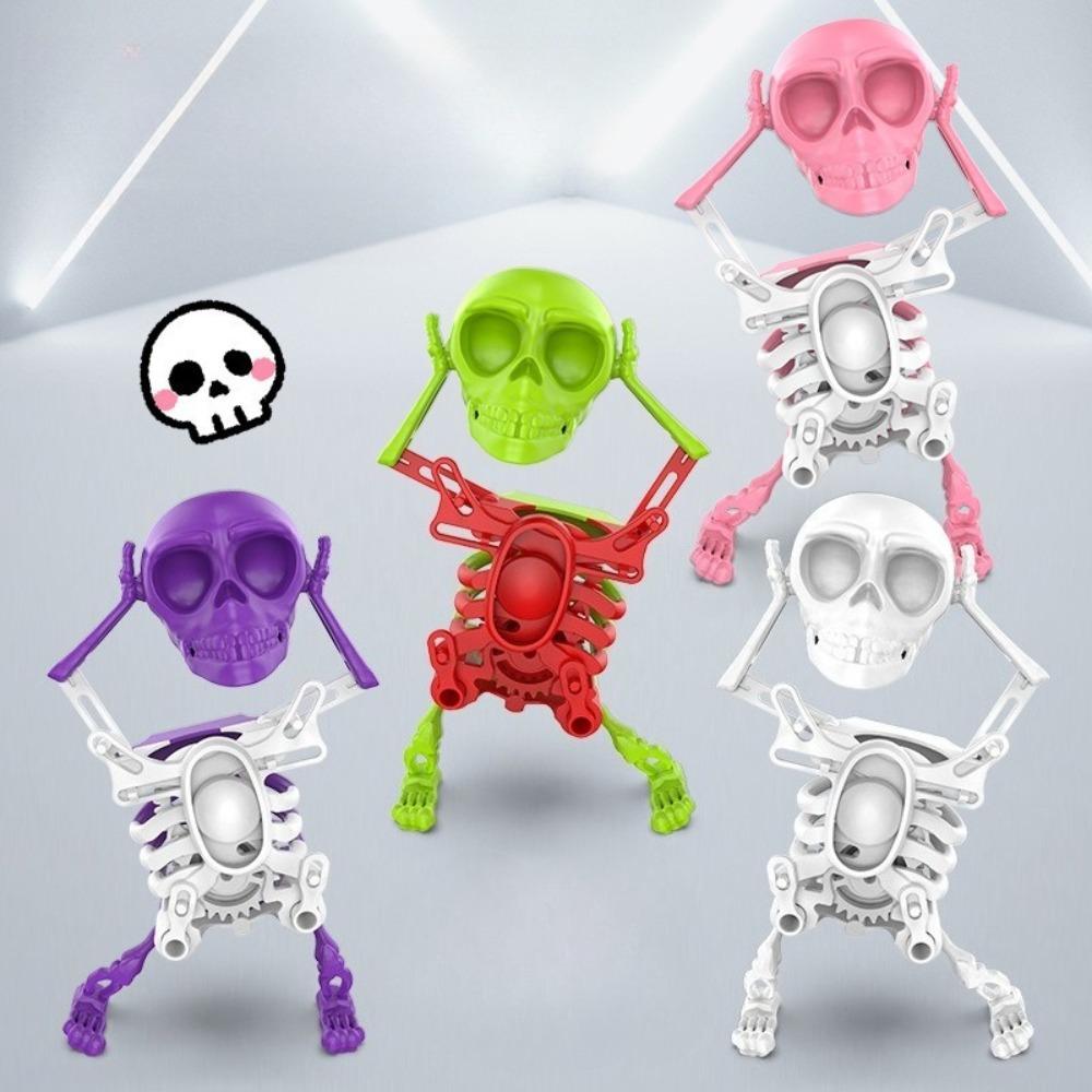 Halloween Party Dancing Skeleton Decor Swinging Left Right Tricking Bone People Model Gift Home Office Spooky Moving Ornament