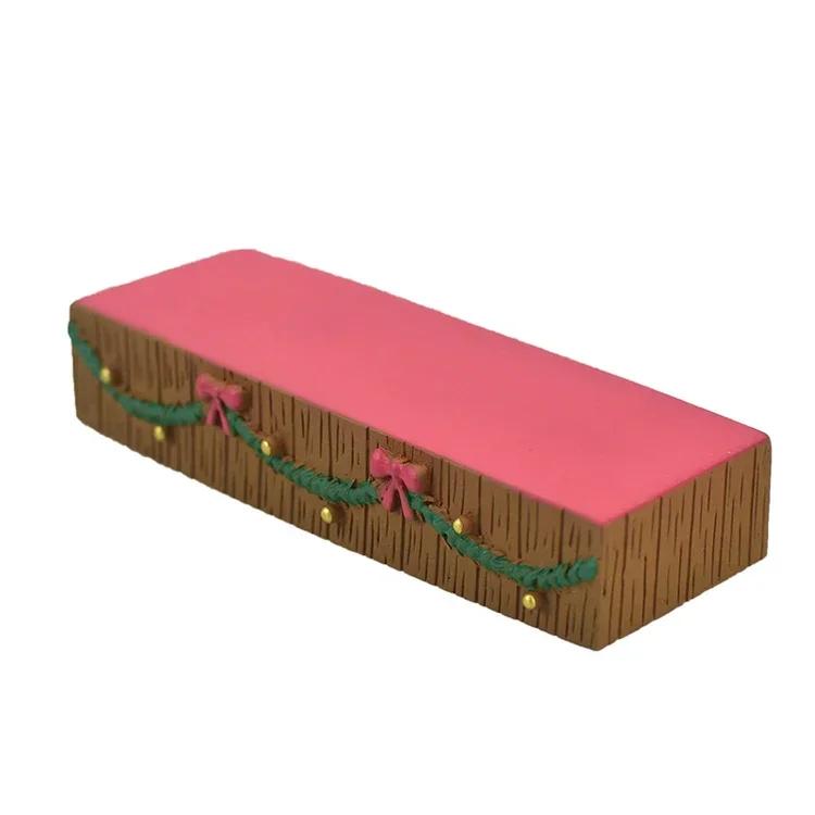 1pc Scene Decoration Christmas Series Bookshelf Decorationt Collectible Home Decoration Garden Resin Craft Toy Bonsai Ornaments