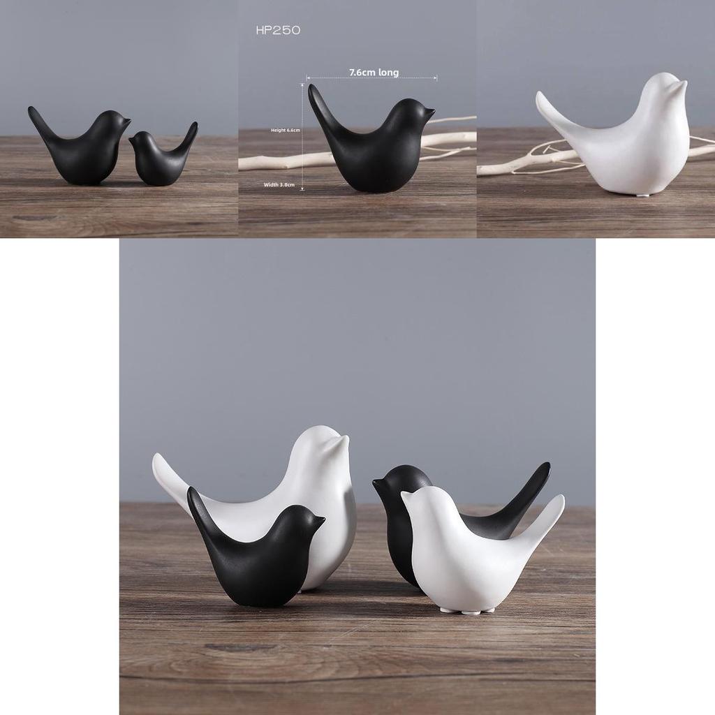 Modern Minimalist Ceramic Bird Decor With Abstract Design For Home And Gift Use