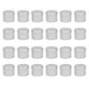 BHBL 24 Pack Tins Box Candle Tin Black Aluminum Jar Storage Empty Pot Plain Cans Cream Cosmetic Container
