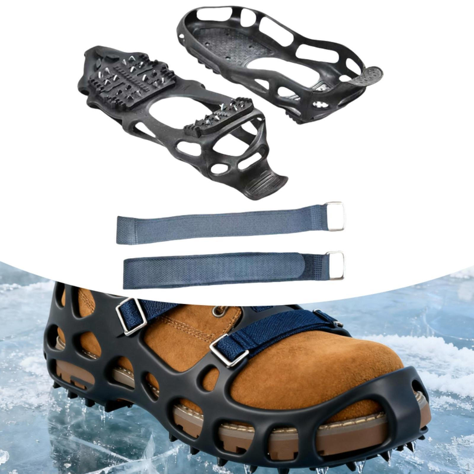 

Кошки Ледоступы 24 Шипа Легкие для Обуви и Ботинок Сцепление Альпинизм XL