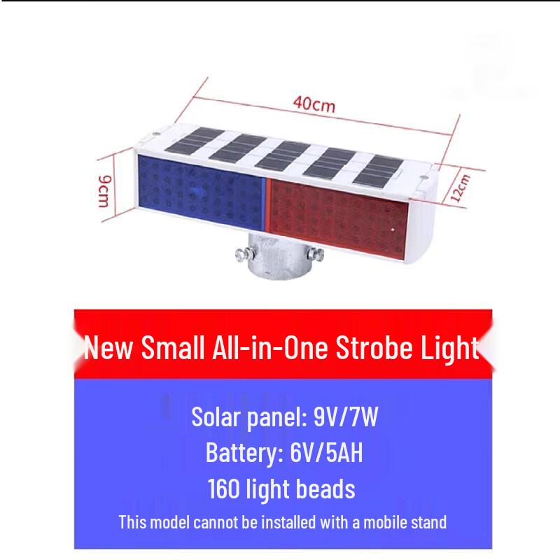 

Solar LED Road Warning Strobe Light